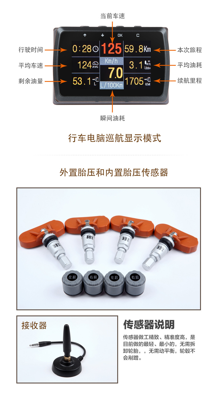 Car Hud Head-Up Display Car Smart Obd Driving Computer Fuel Consumption Car Speed Flat Display Instrument Intelligent Display