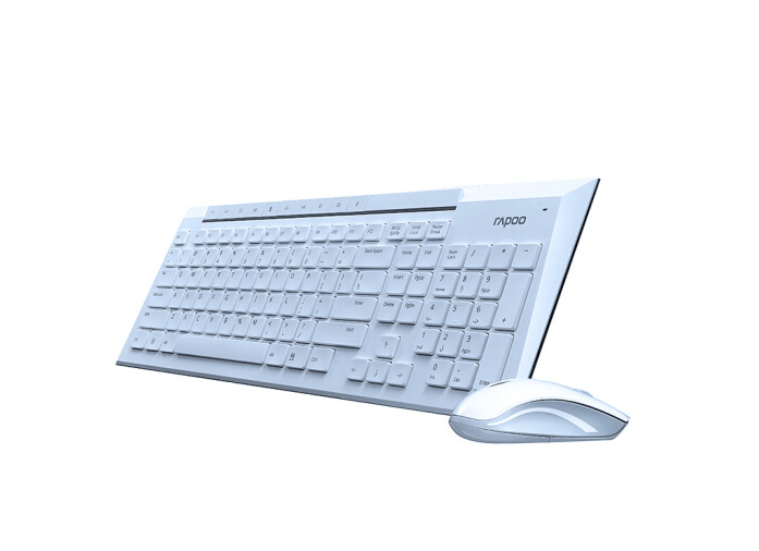 雷柏（Rapoo）8200P无线鼠标键盘套装 防水省电 电脑办公轻薄键鼠|ms