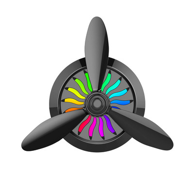 Metal air force vehicle Air outlet Perfume Colorful LIGHT Aromatherapy Ointment air force No. 3 tuyere Decorative strip