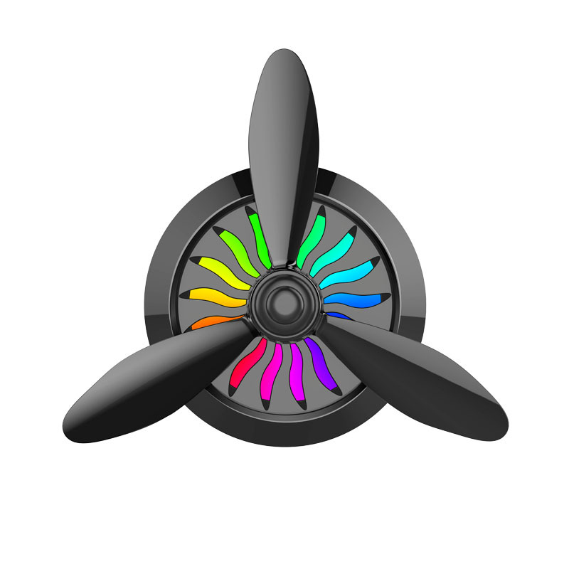 Metal air force vehicle Air outlet Perfume Colorful LIGHT Aromatherapy Ointment air force No. 3 tuyere Decorative strip