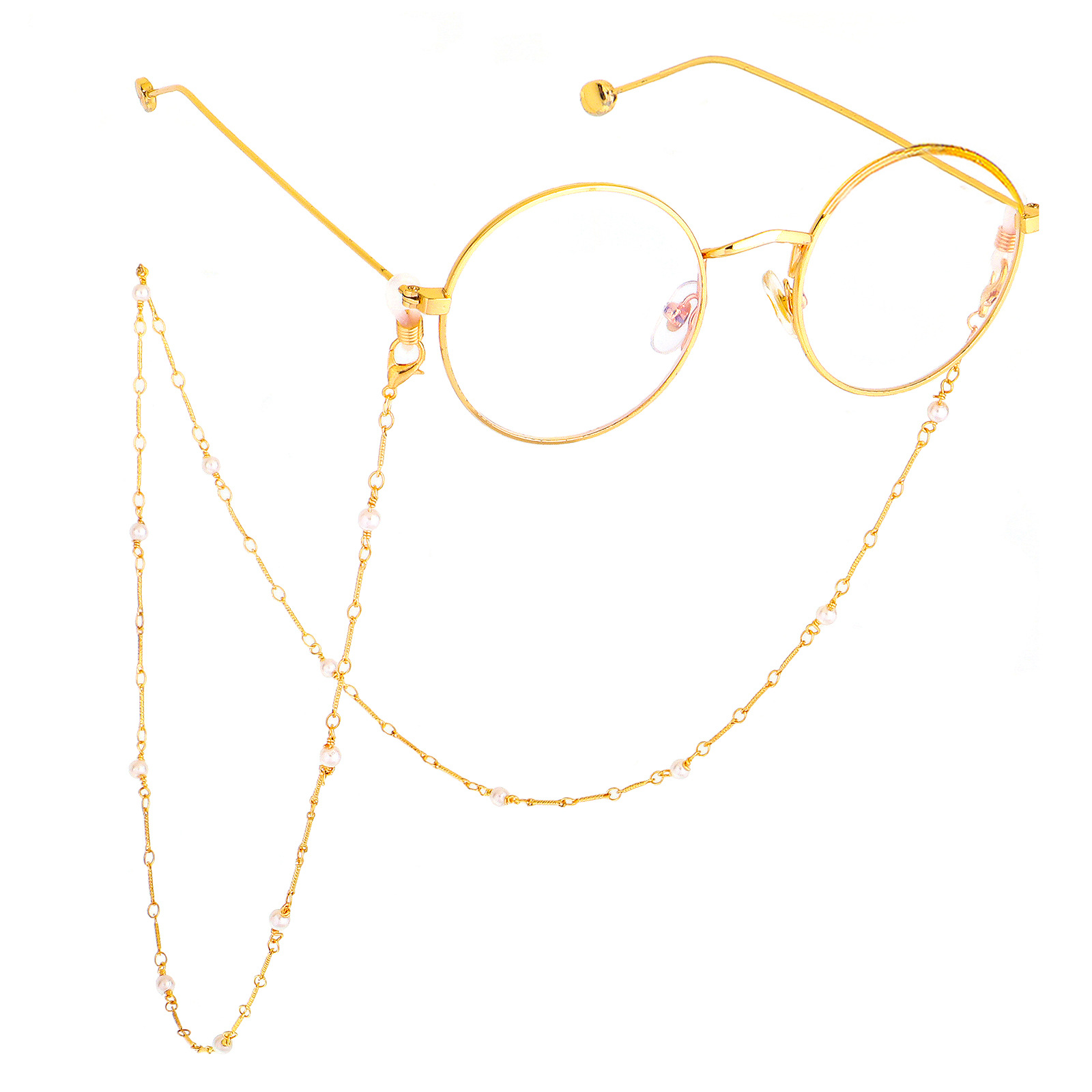 New Handmade Chain Pearl Sunglasses Sunglasses Hanging Chain Glasses Accessories display picture 4
