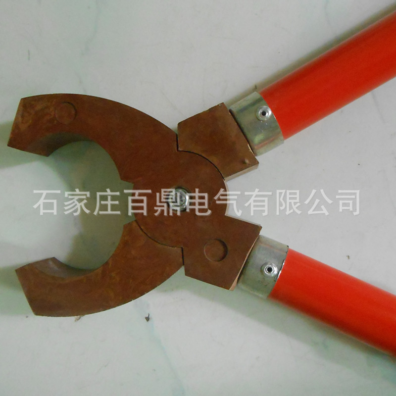 矿工电气检修绝缘夹钳10kv 高压用绝缘夹钳百鼎高压绝缘钳1米