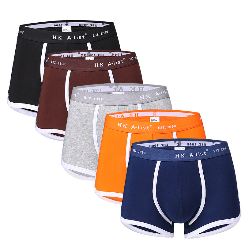Men's underwear cotton boxers sports waist youth students breathable boxers manufacturers wholesale explosions