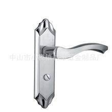 卫生间门锁无钥匙 不锈钢执手锁 洗手间室内房门锁卫浴锁现货批发