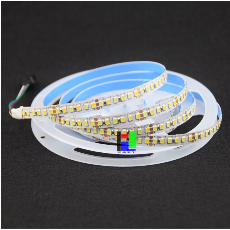 LED light with 2835 double color temperature soft light bar adjustable color light 180 light decorative soft light bar low voltage 12V