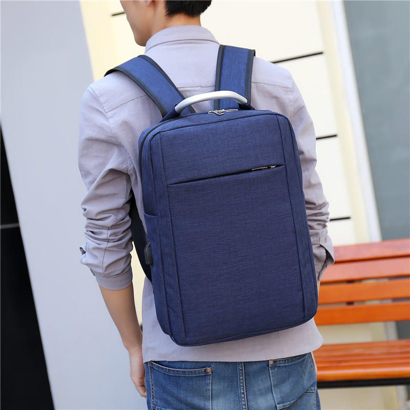 factory wholesale Simplicity man Backpack Customizable logo gift Computer Backpack men and women currency student schoolbag