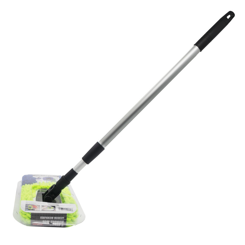 Retractable rotatable chenille car wash mop microfiber retractable flip dust duster