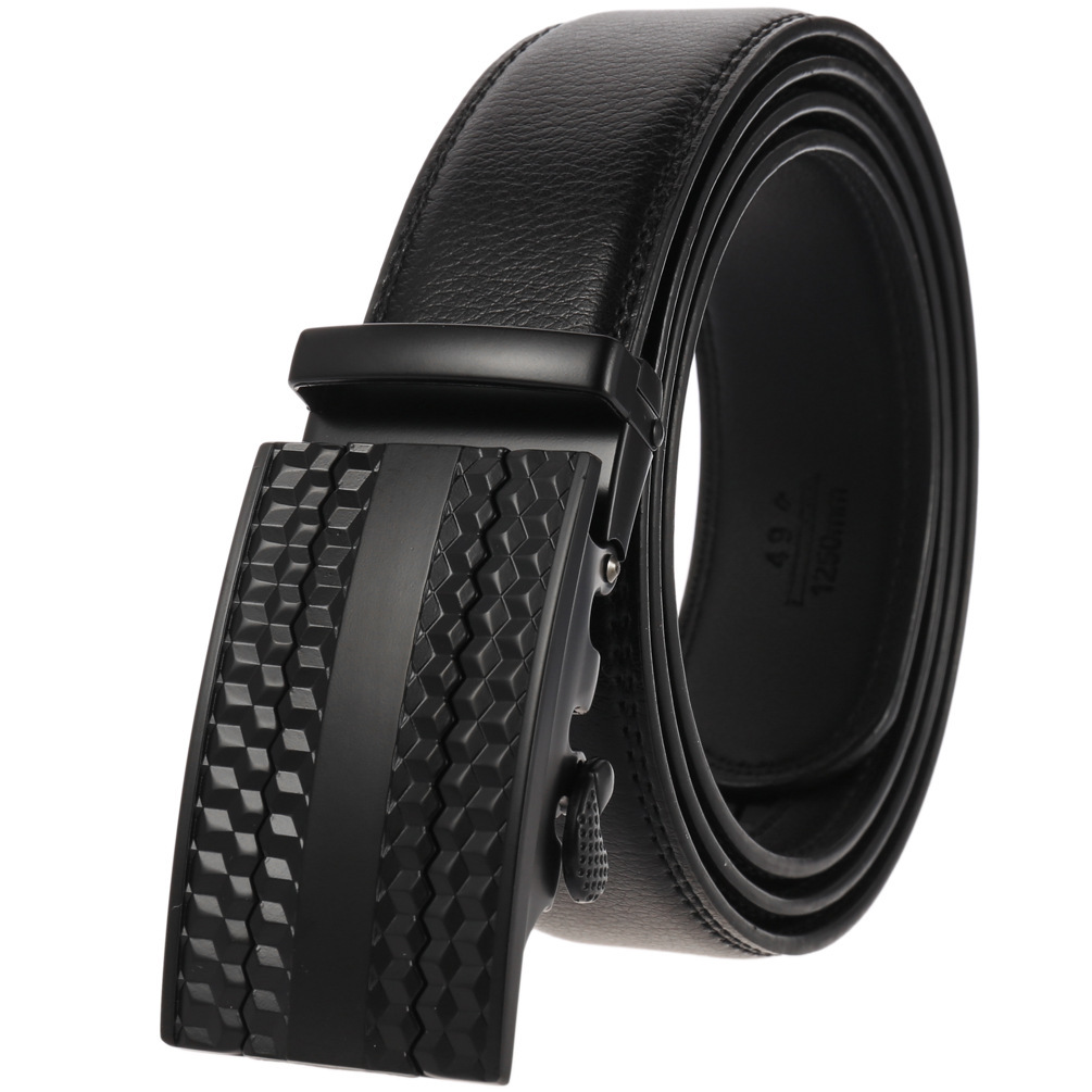 New fashion good leather belt gentleman pants belt men can laser…
