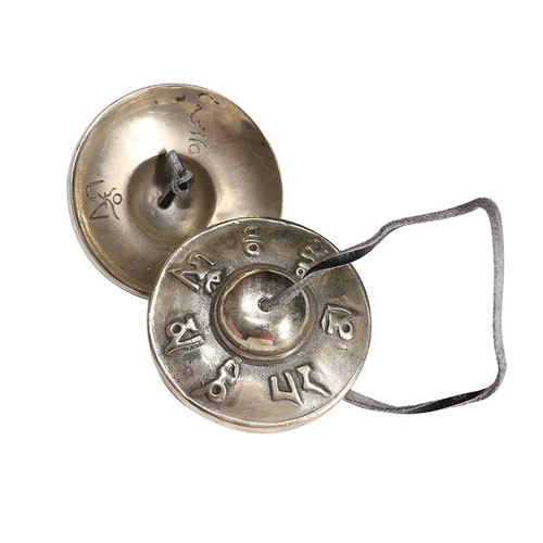 Nepal Dingxia cross-border percussion instruments wholesale ring copper bell bell white copper bell smooth eight treasures