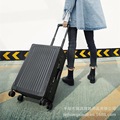 2018新款复古款铝包边铝框拉杆箱20寸登机箱24寸行李箱男女旅行箱
