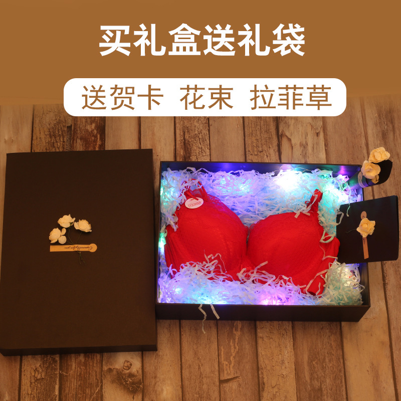 TikTok mismo regalo de cumpleaños para hombres y mujeres amigos en línea caja de regalo roja Caja de regalo original de flores secas cola puede image 4
