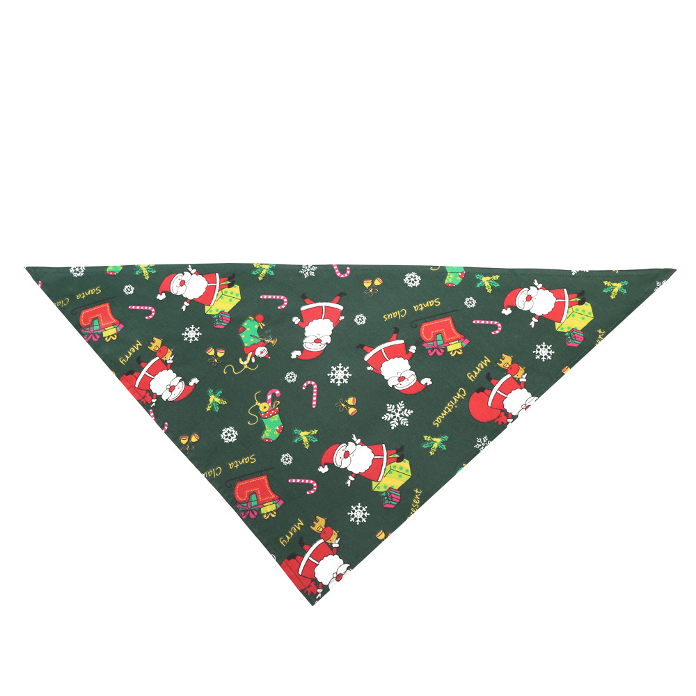 Cartoon Style Cotton Christmas Graffiti Pet Scarf 1 Piece display picture 17