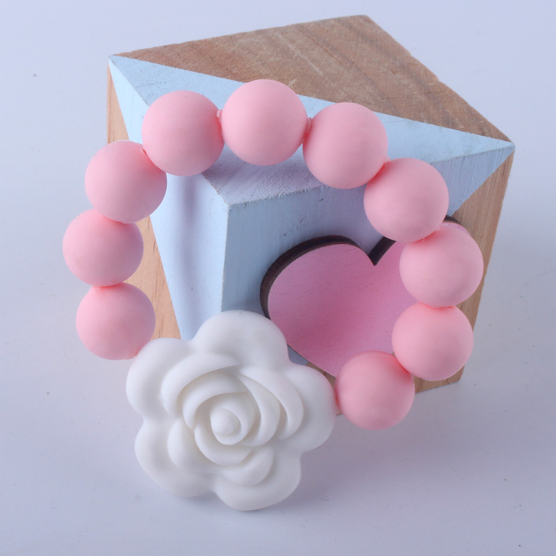 Nueva silicona mordedor bebé juguetes molares de silicona suministros maternos y infantiles mordida pegamento mordedor juguetes Comercio exterior ventas directas