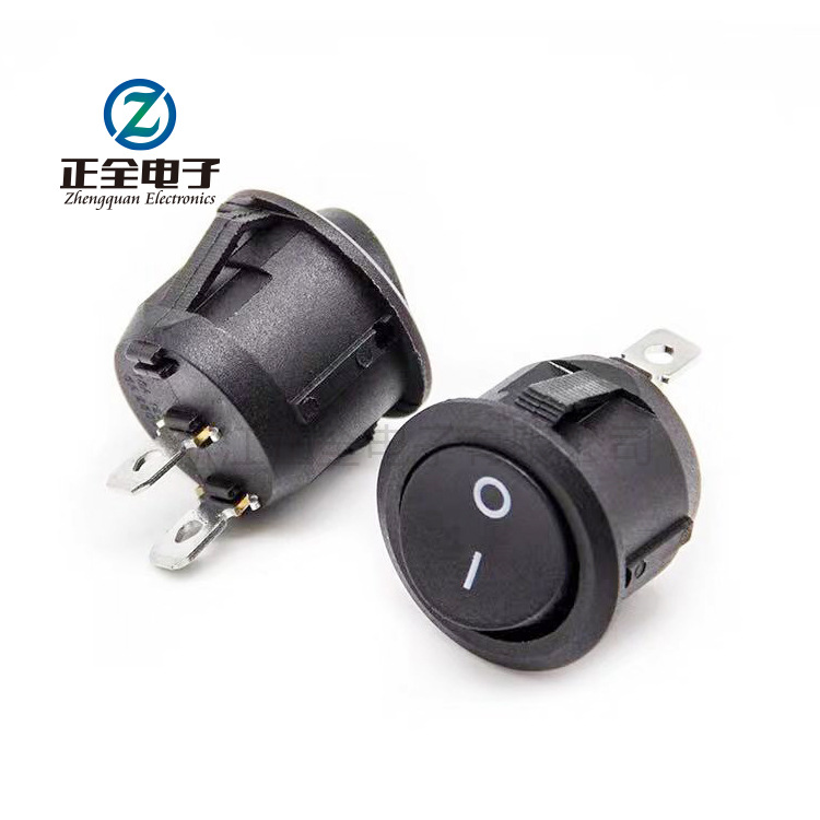 厂家供应船型开关 KCD2圆形 KCD1两脚 翘板开关 直径23MM翘板开关