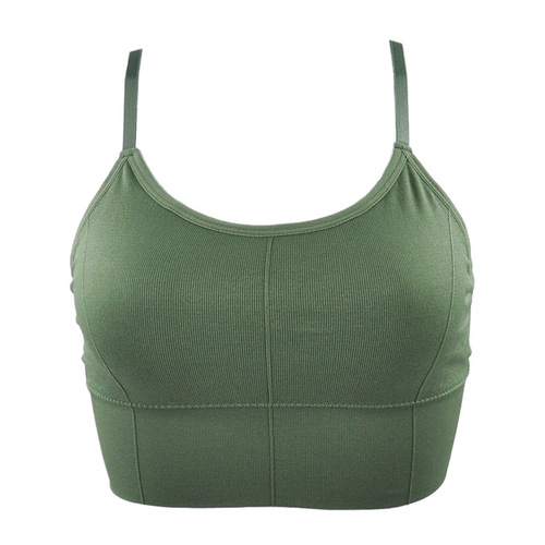 Plush seamless tube top with padded vest, chest-wrapped seamless underwear, beautiful back, adjustable suspender bra 646