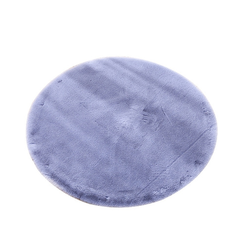 Manufacturer wholesale faux rabbit hair carpet living room bedroom coffee table bed side round rug entryway foot mat short plush