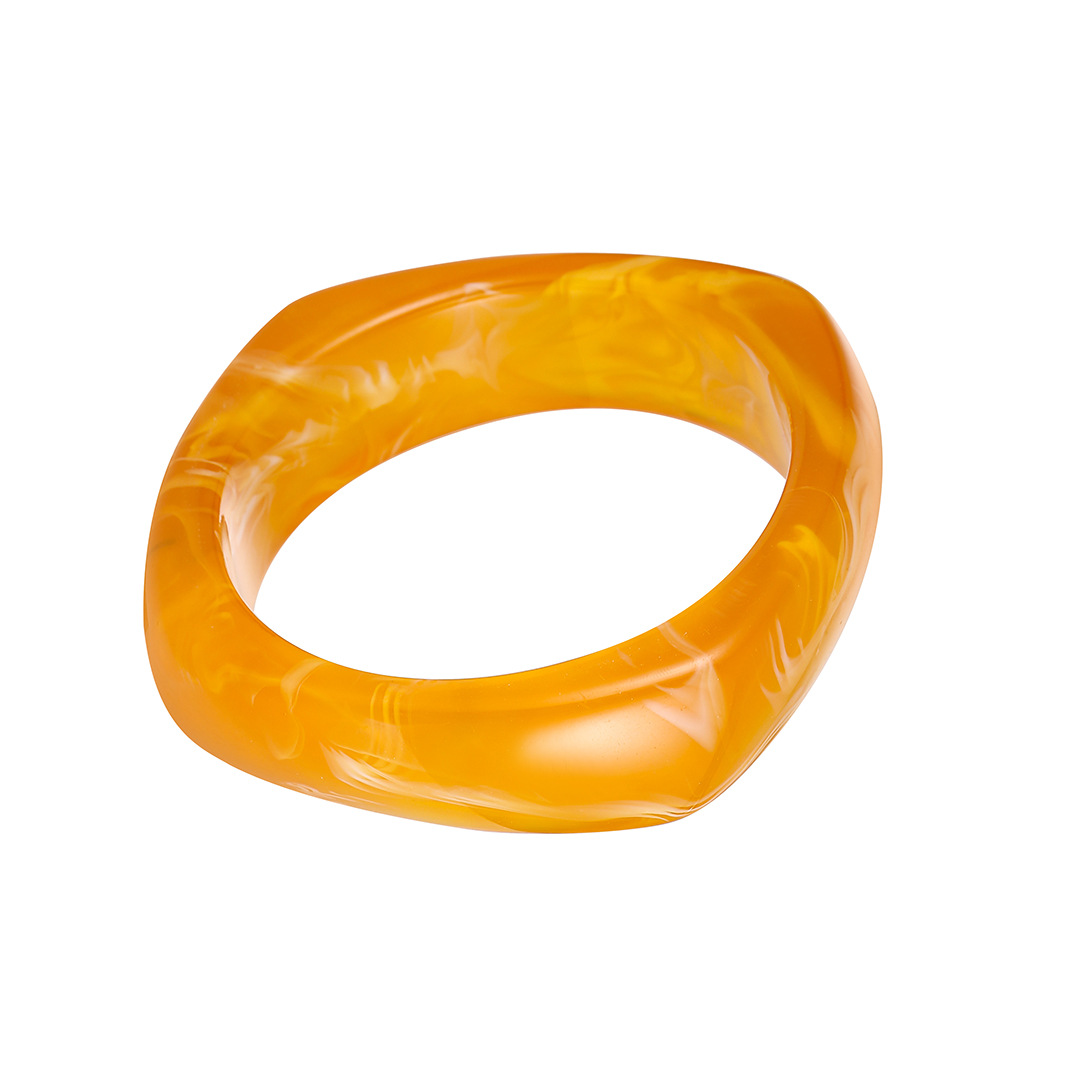 Ins Style Round Resin Wholesale Bangle display picture 1