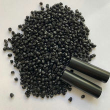 黑色PVC硬質顆粒塑料顆粒 擠岀級電線電纜料 橡塑耐寒過35PVC原料