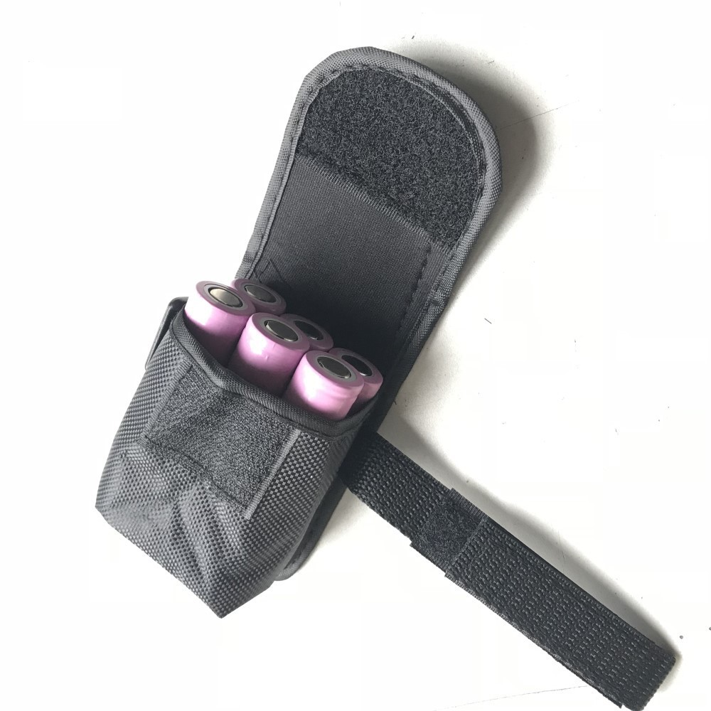 厂家批发T6 L2山地自行车前灯电池组布包 6节18650包牛津布袋