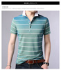 2009 Summer wear Harbor Wind leisure time Short sleeved men's wear T-shirt Trend Self cultivation stripe Lapel man polo Sweater