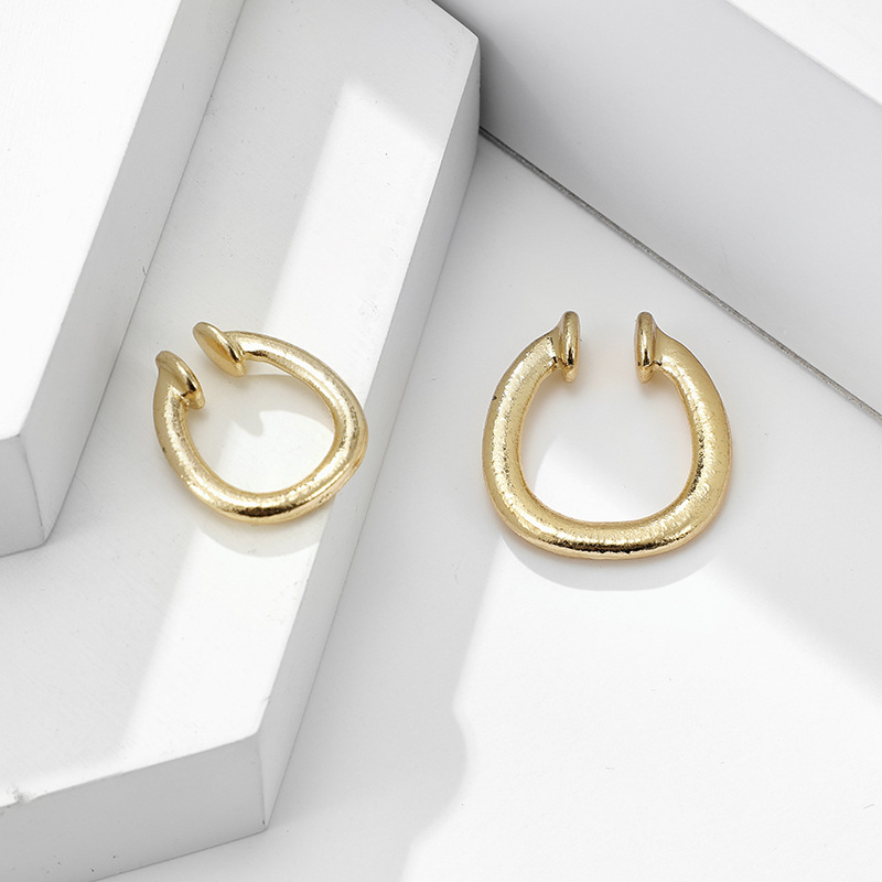 New Jewelry Retro Metal Pierced Earrings Women display picture 8