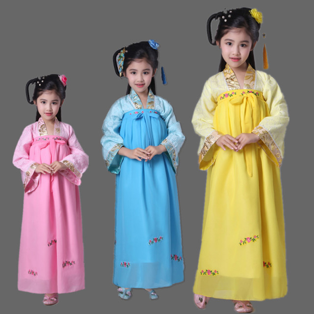 汉服女童套装女童汉服冬中国风儿童古装服装演出服民族风学生汉服 价格 厂家 哪里买 我有货 B 5yoho Cn