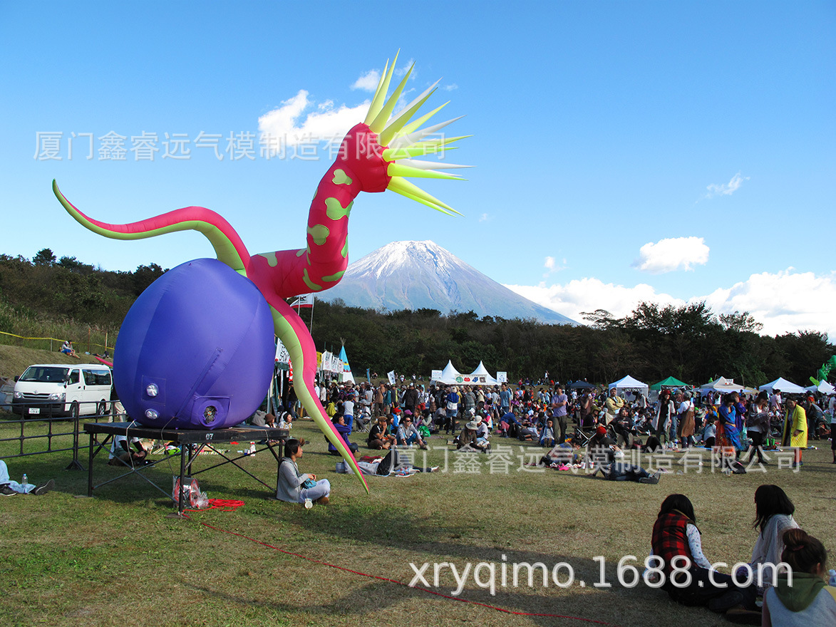 充气户外造型充气装饰灯光美陈植物装饰可定制装饰鑫睿远气模