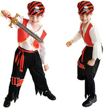 萬聖節cosplay服裝 B-0054兒童海盜衣服 化妝舞會表演服海盜服