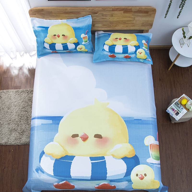 washing Cartoon children Borneol summer sleeping mat Three 1.5 1.8 M linen people 1.2 bedding On behalf of
