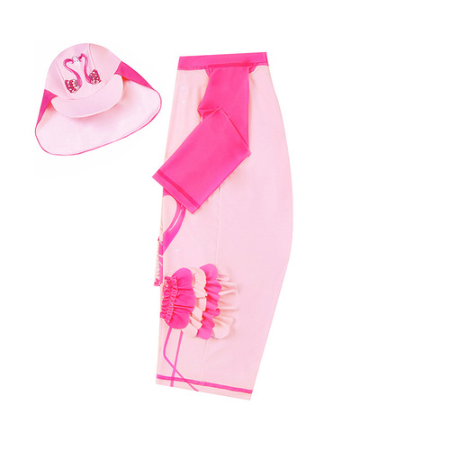 Bubble Boy Pink Korean Cartoon Children's Swimsuit Children's One-piece Swimsuit 1-8 Years Old Girls Swimwear Children's Swimsuit
