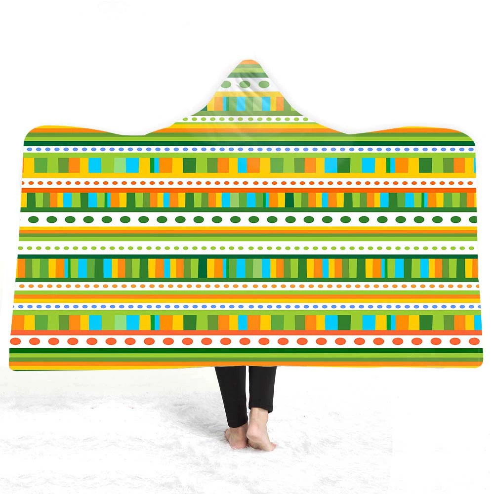 Волшебный плащ с капюшоном плащ одеяло взрослые дети в шляпе двойной плюшевый богемный трансграничный Amazon