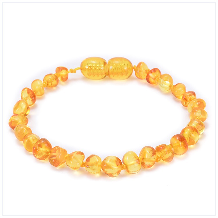 Elegant Solid Color Amber Beaded Bracelets display picture 6