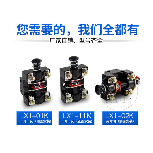 LX1-11K 01K 6A 500V travel switch foot switch core component 1 normally open 1 normally closed