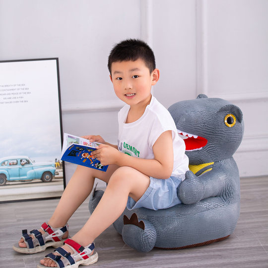 Creative Children Lazy Small Sofa Cartoon Dinosaur Sofa Seat Baby Learning Chair Plush Toy Baby Gift