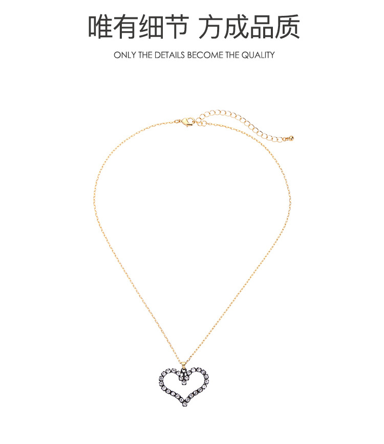 Peach Heart Pendant Necklace Women's Clavicle Chain Necklace Wholesales Fashion display picture 9