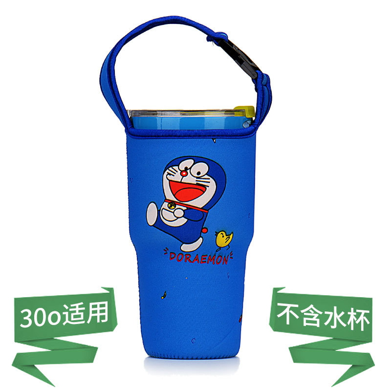 Taza de helado cubierta de la taza de la burbuja 30oz de dibujos animados Kumamoto oso bolsa en stock portátil de grasa de la Copa cubierta protectora