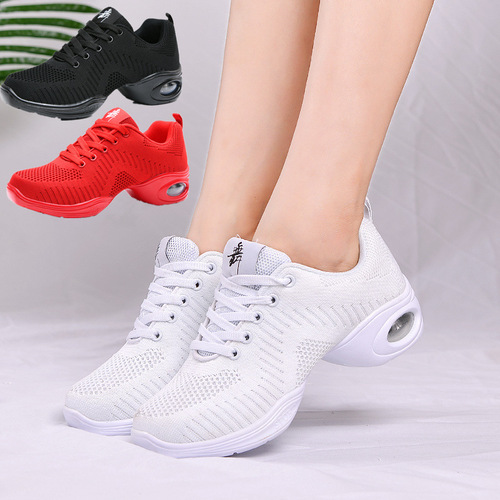 New Breathable Mesh Dance Shoes with Soft Sole for Women, Square Dance Shoes for Adults, Fitness and Exercise Shoes, Aerobics Shoes
