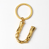 Fashionable keychain with letters, accessory, pendant, suitable for import, European style, English letters