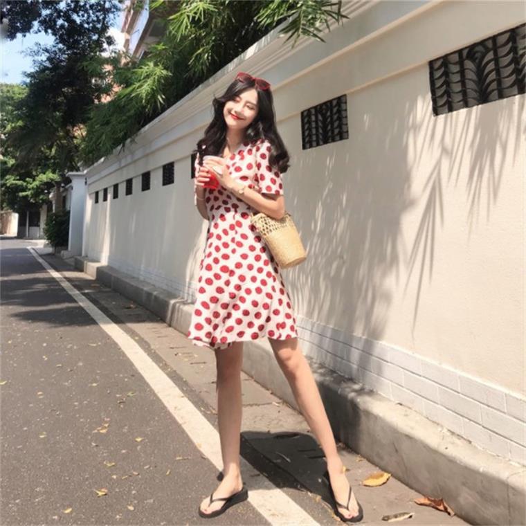 Fresh cute beach dress