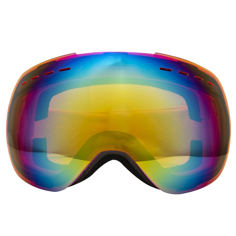 New with double-layer anti fog, high myopia, spherical snow goggles, and large field of view ski goggles_voghion.com