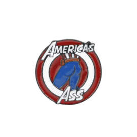 英雄美国队长盾牌胸针America's Ass美国队长的屁股徽章
