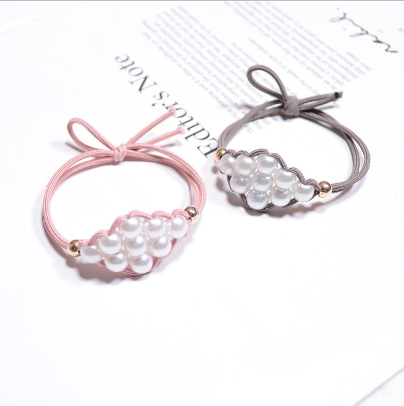 Diamond-studded Simple Hair Rope display picture 18