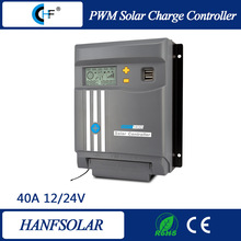 40A MPPT太阳能充放电控制器12/24V自动识别可充锂电铅酸胶体电池