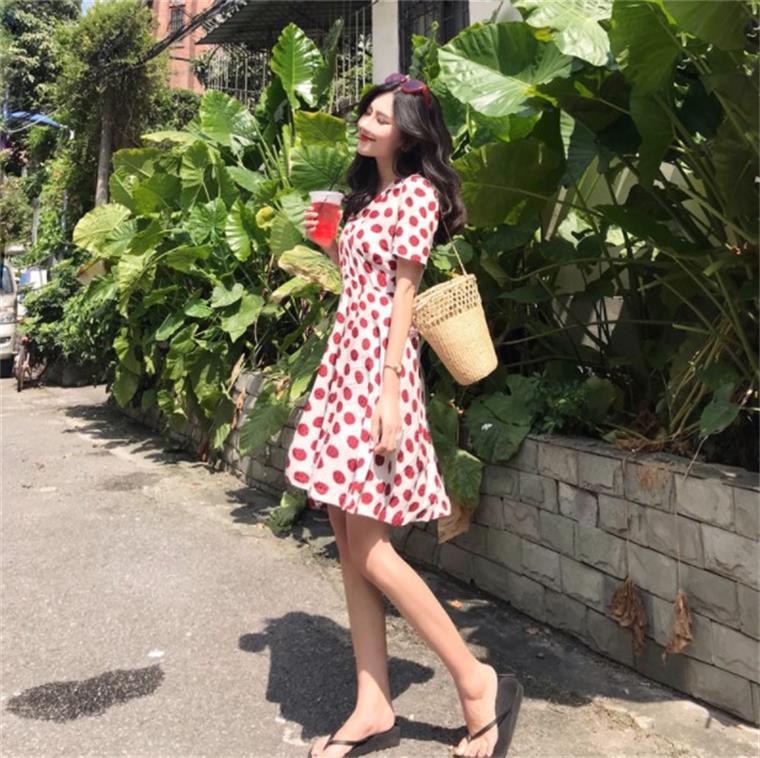 Fresh cute beach dress