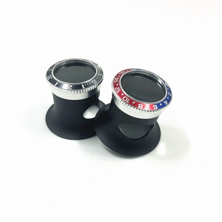 修表工具 放大镜 眼罩 维修手表 珠宝鉴定 眼夹式放大镜3X4X5X10X