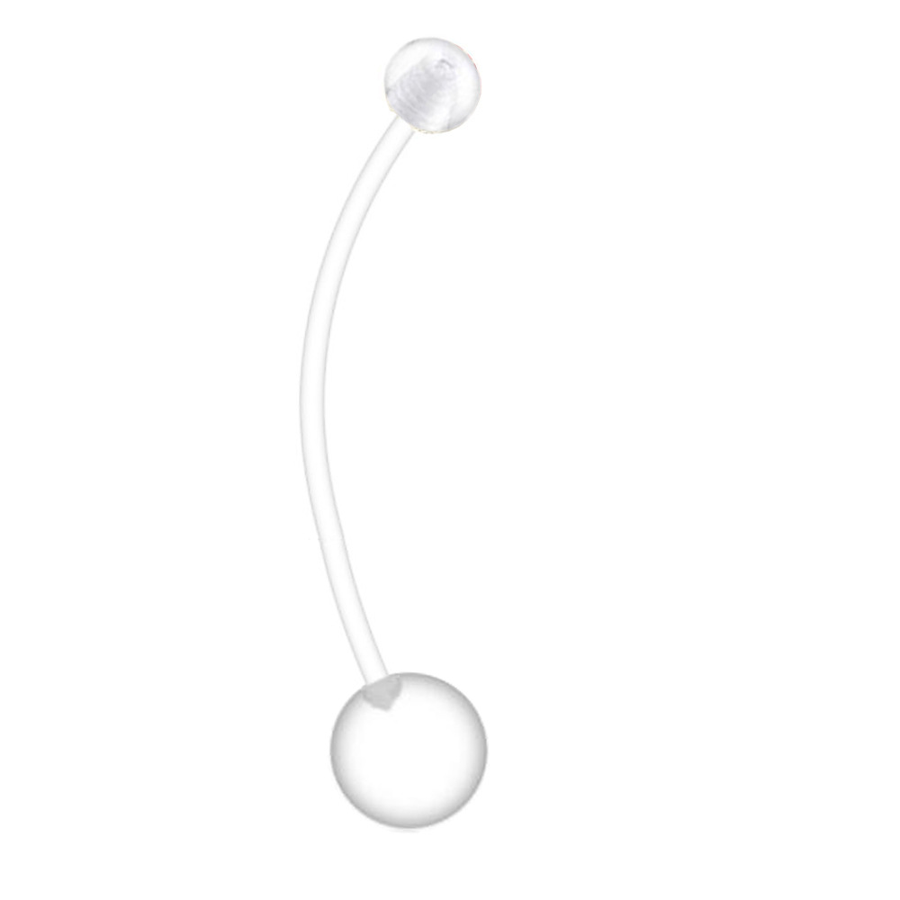 38mm Long Rod Pregnancy Belly Button Ring - Stainless Steel Geometric Shape - Non-Allergic, Best Selling on Amazon & eBay detail image 10