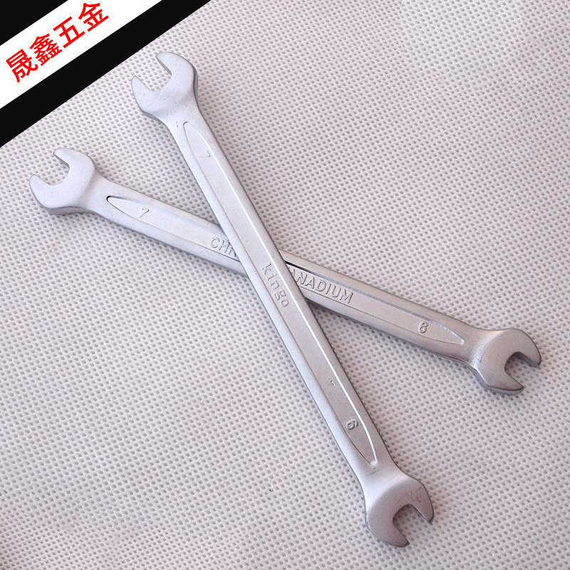 供应kingo6*7双头开口扳手6*7-30*32CR-V铬钒合金钢表面哑光