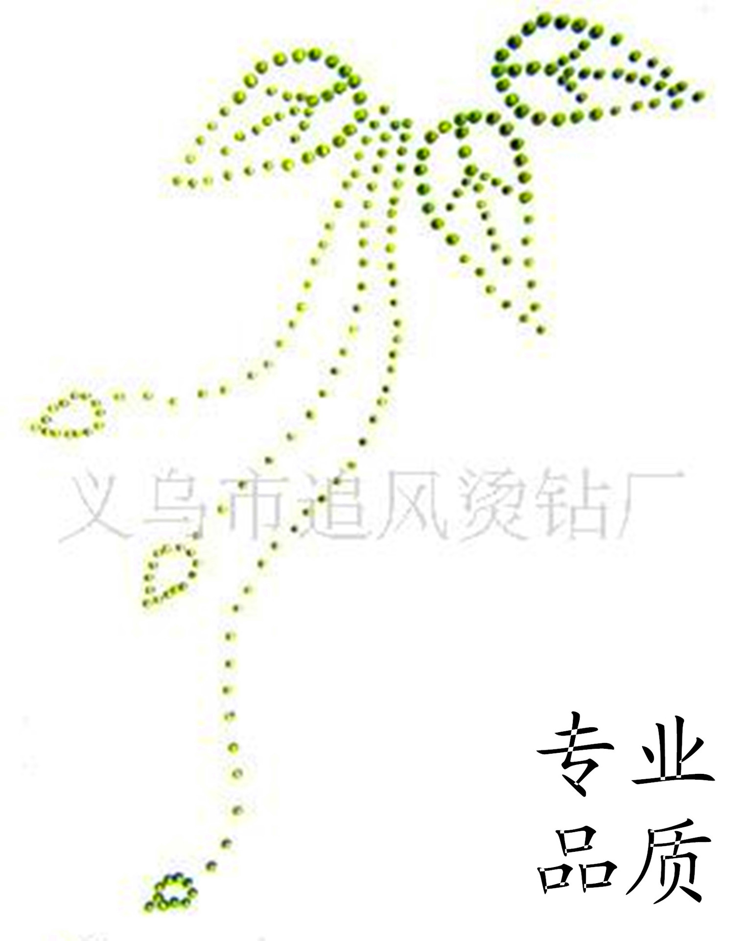 厂家制作 羊毛衫领口烫图 裤口水钻烫钻 铝烫片烫钻图案 牢度好