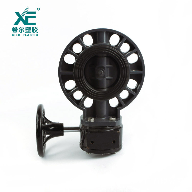 供应高品质PVC碟阀蜗齿式蝶阀 耐酸耐碱