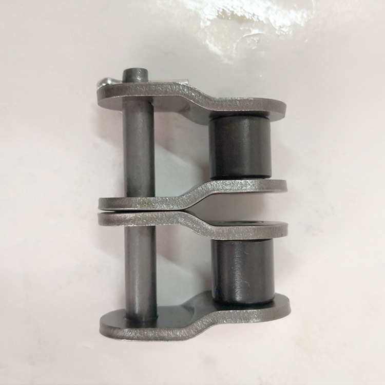 40双排半接 传动链接头单排双排全扣半扣40Mn链条接头短节距滚子